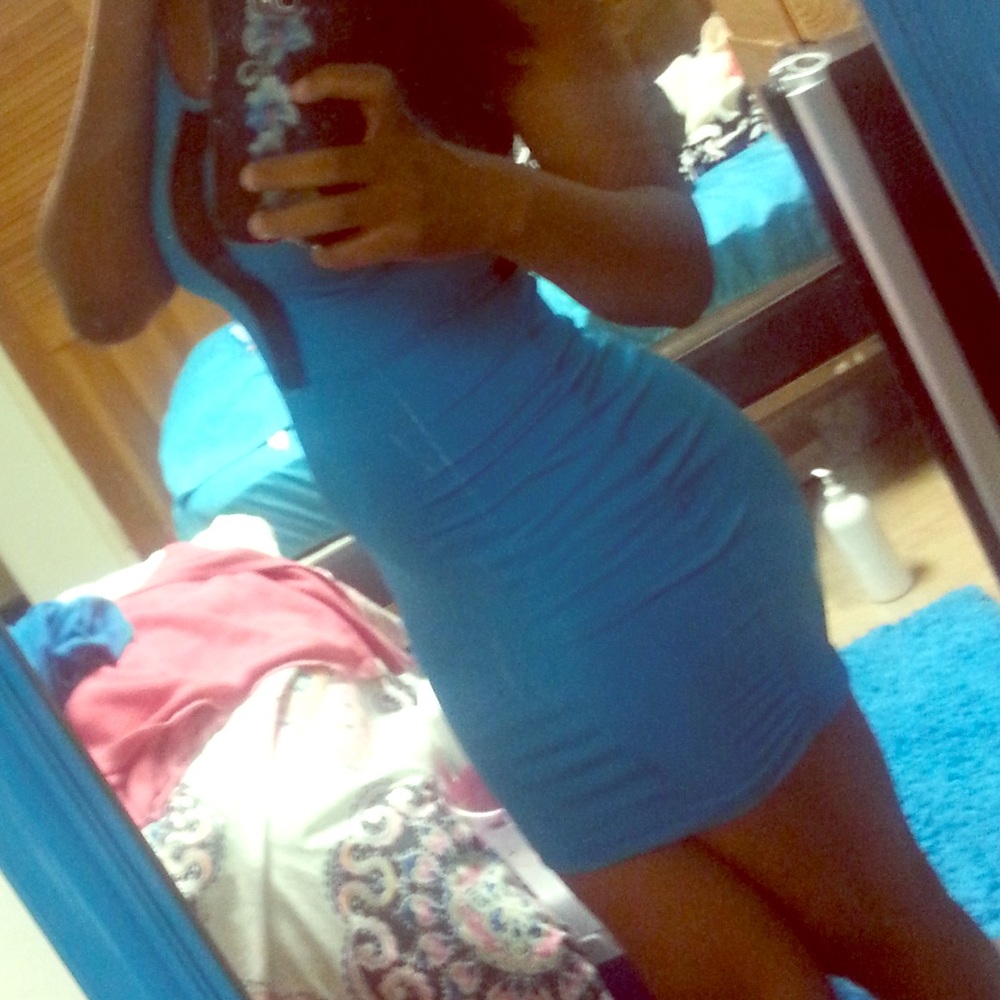 Blue dress